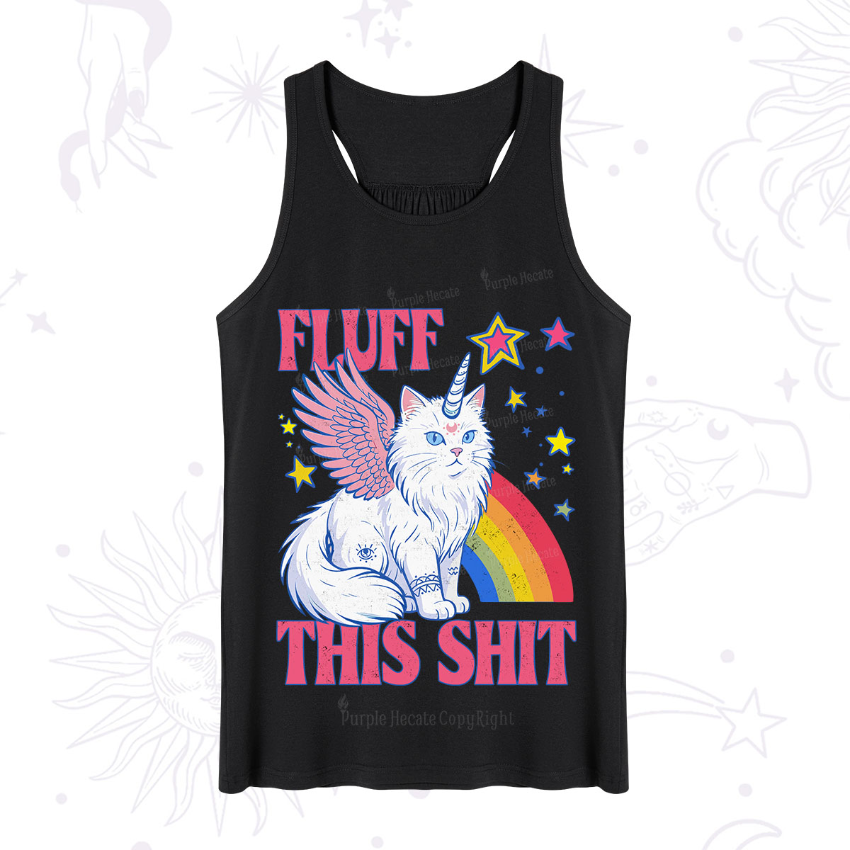 Purplehecate Fluff This Sh*t Cat Tank