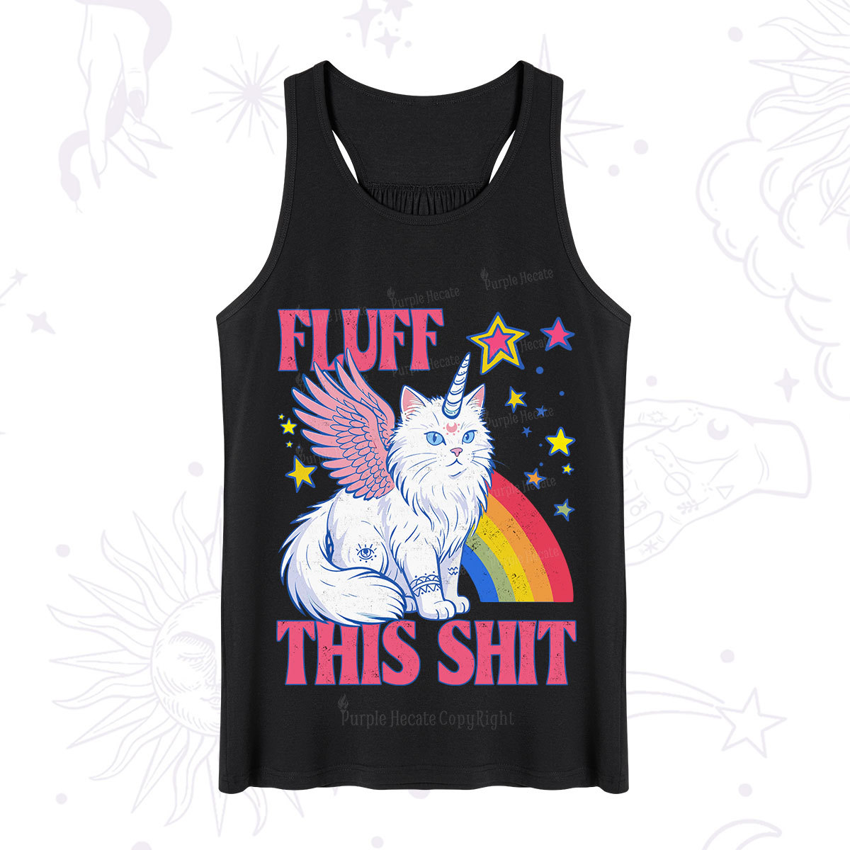 Purplehecate Fluff This Sh*t Cat Tank