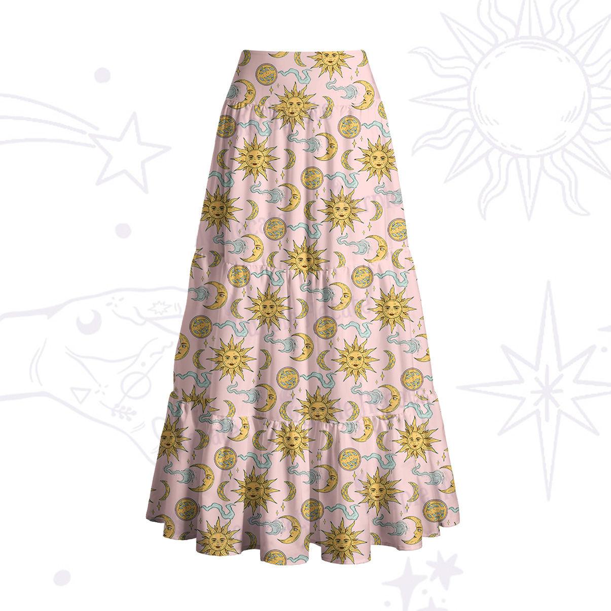 [Copy][Copy]Purplehecate Magic of Sun and Moon Convertible Maxi Skirt