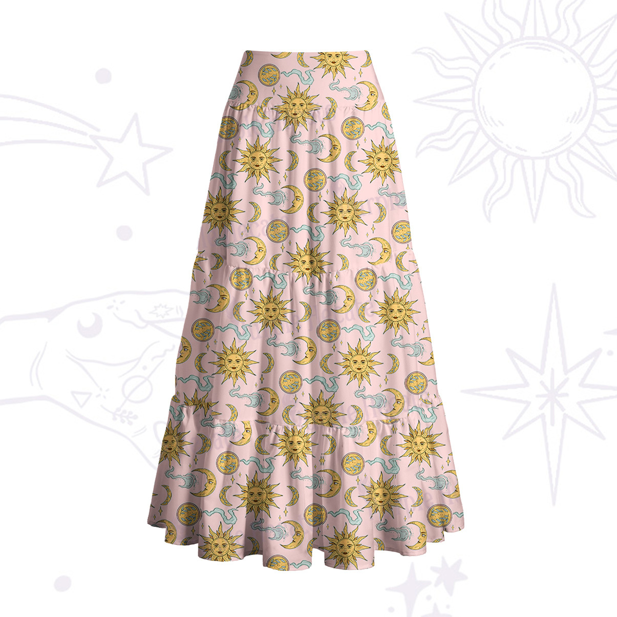 [Copy][Copy]Purplehecate Magic of Sun and Moon Convertible Maxi Skirt