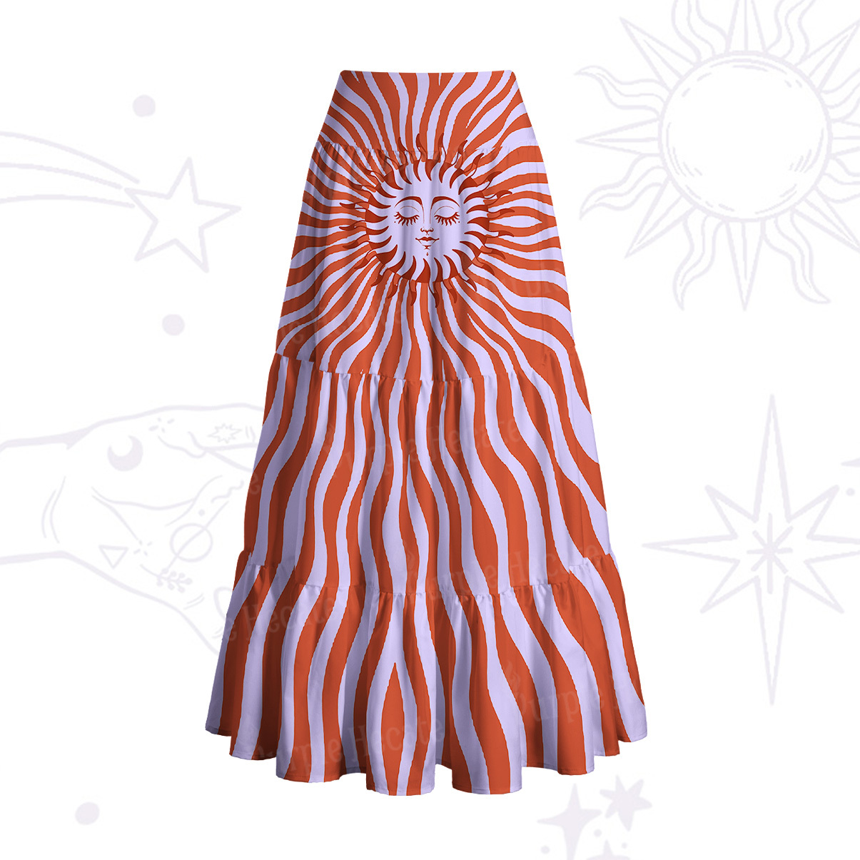 Purplehecate Radiance of the Sun Convertible Maxi Skirt