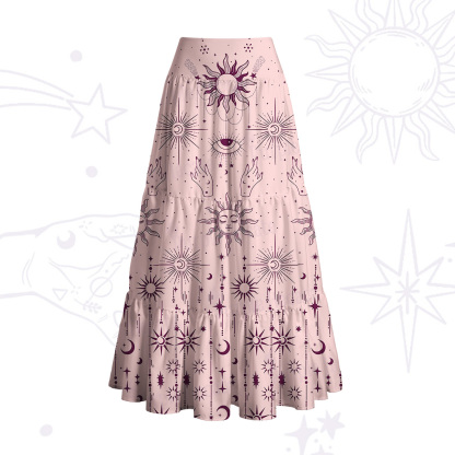 Purplehecate Solar Oracle Convertible Maxi Skirt