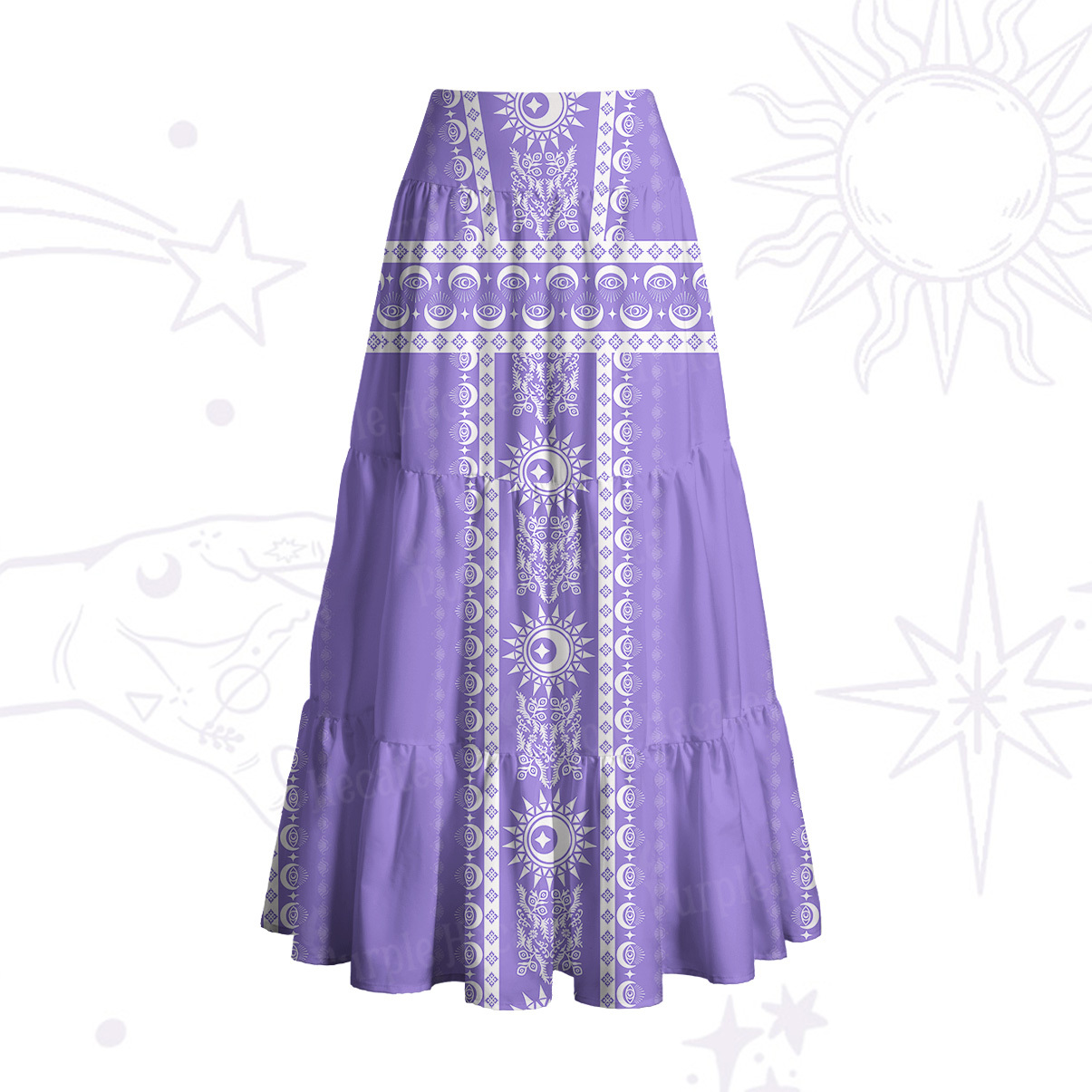 Purplehecate Visionary Sun Convertible Maxi Skirt