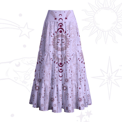 Purplehecate Lunar Eclipse Convertible Maxi Skirt