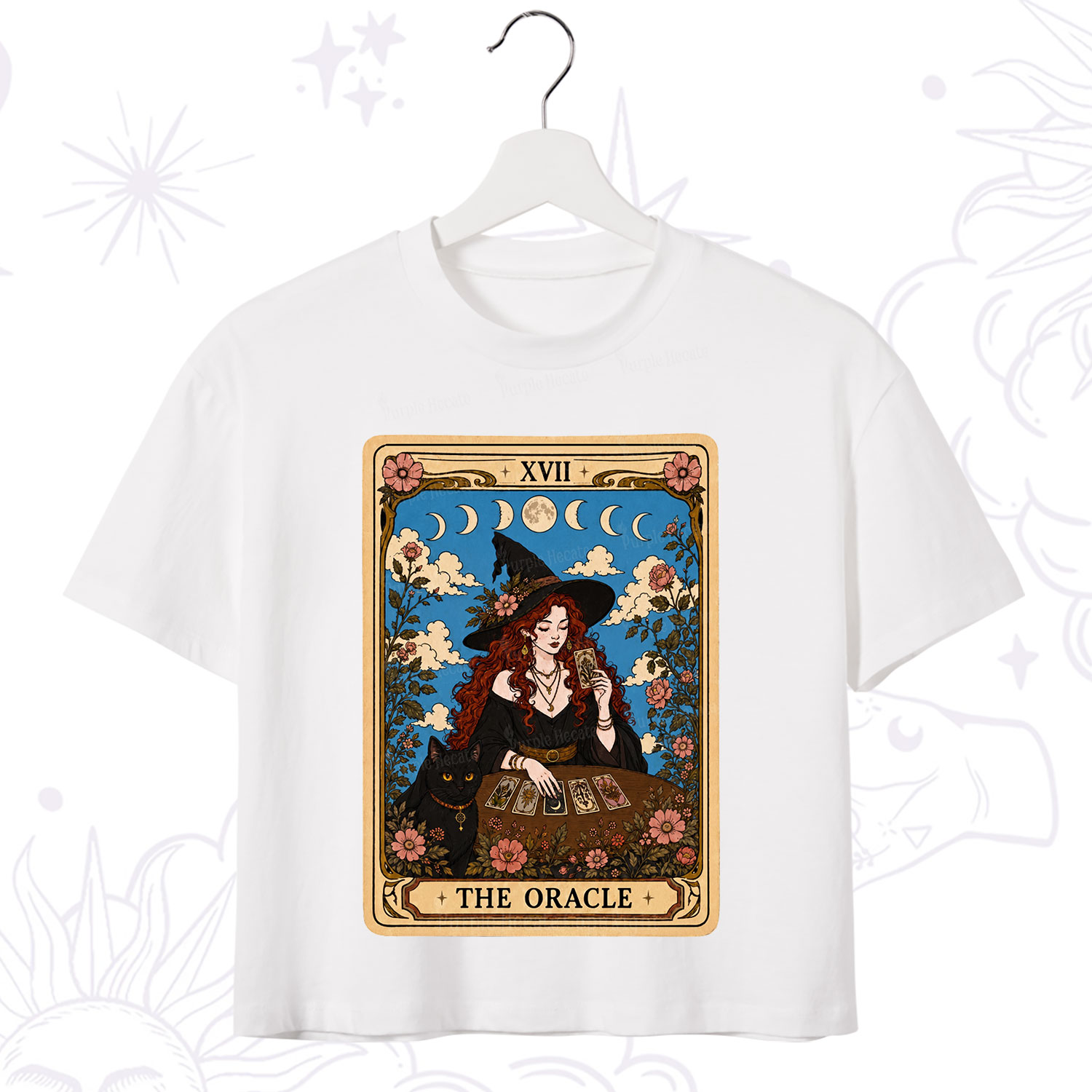 Purplehecate The Oracle Witch Tarot Crop T-Shirt