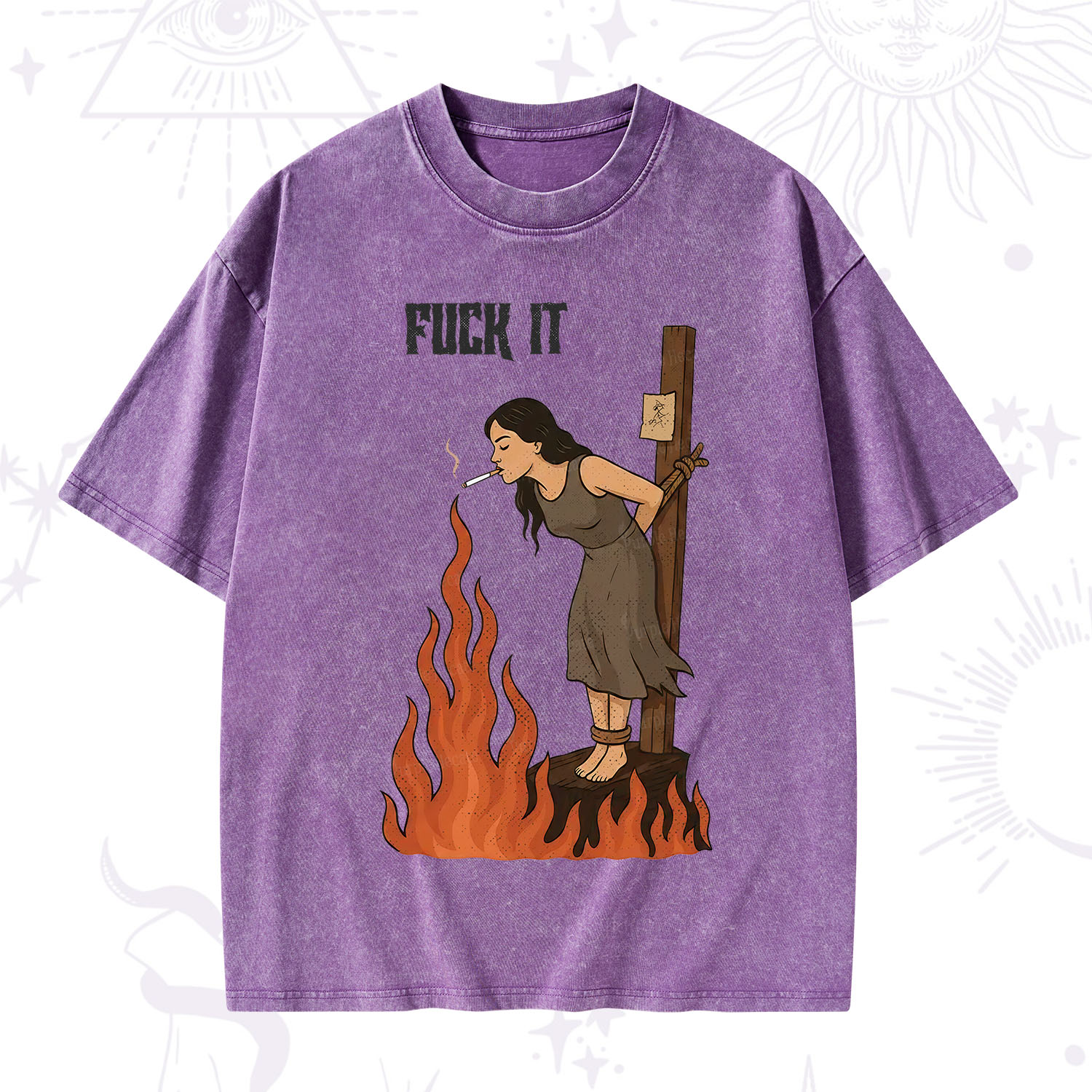 Purplehecate F*ck It Witch Washed T-Shirt