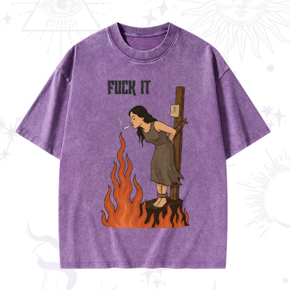 Purplehecate F*ck It Witch Washed T-Shirt