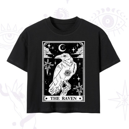 Purplehecate The Raven Tarot Crop T-Shirt