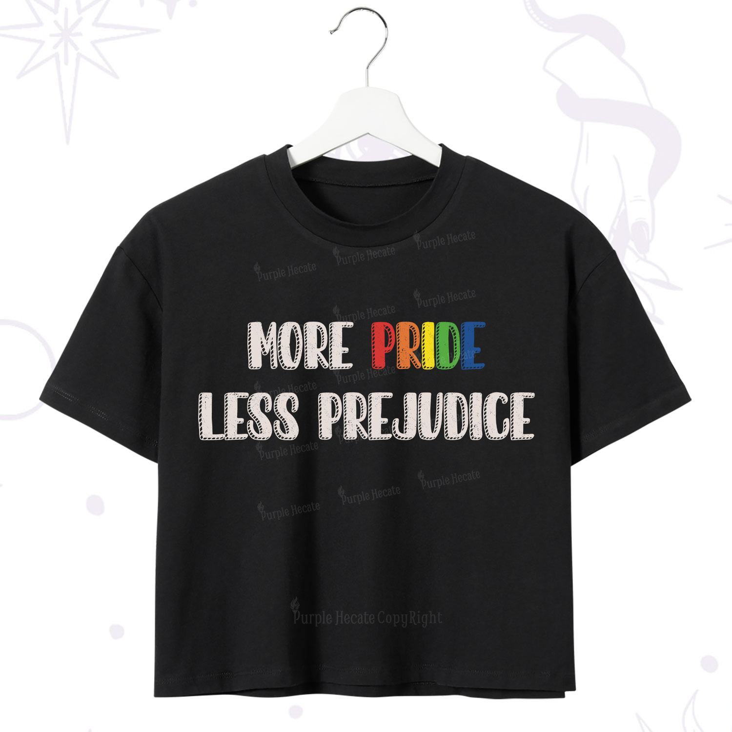 Purplehecate More Pride Less Prejudice Crop T-Shirt