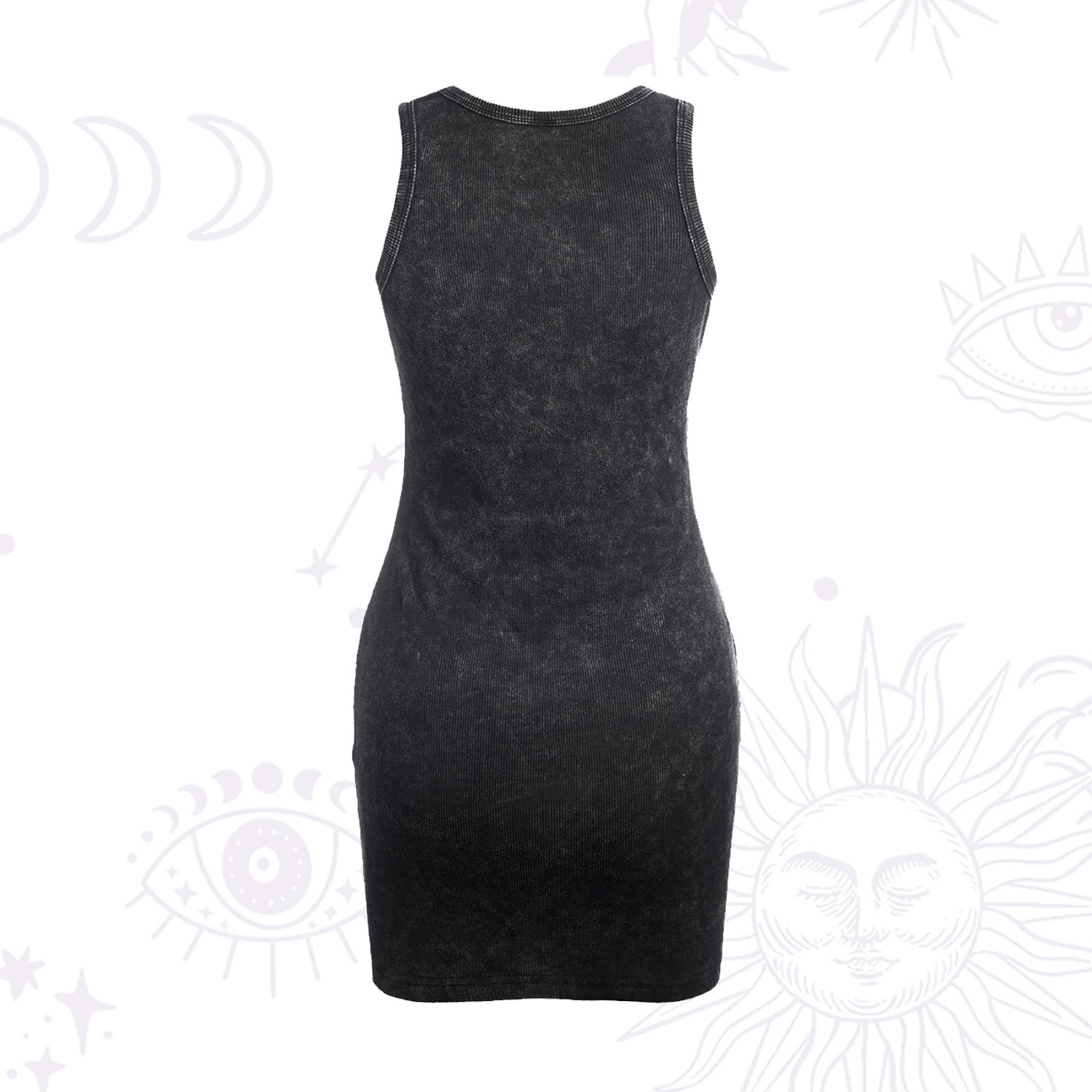 Purplehecate Celestial Moon Vintage Bodycon Tank Dress