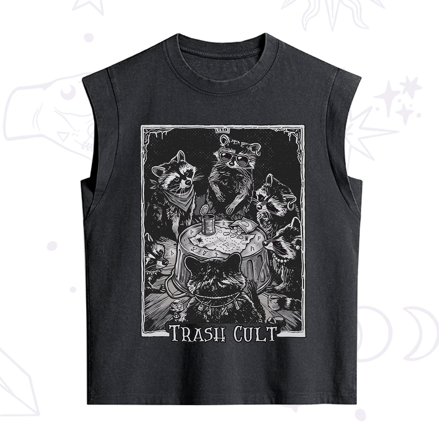 Purplehecate Trash Cult Raccoon Vintage Washed Tank