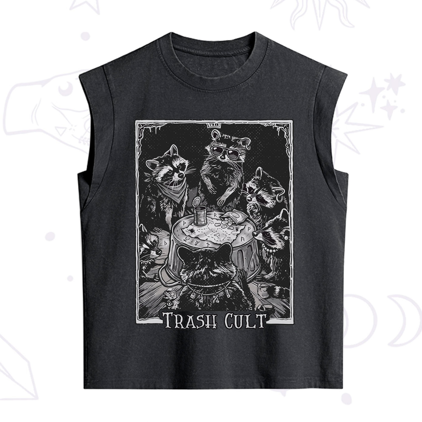 Purplehecate Trash Cult Raccoon Vintage Washed Tank