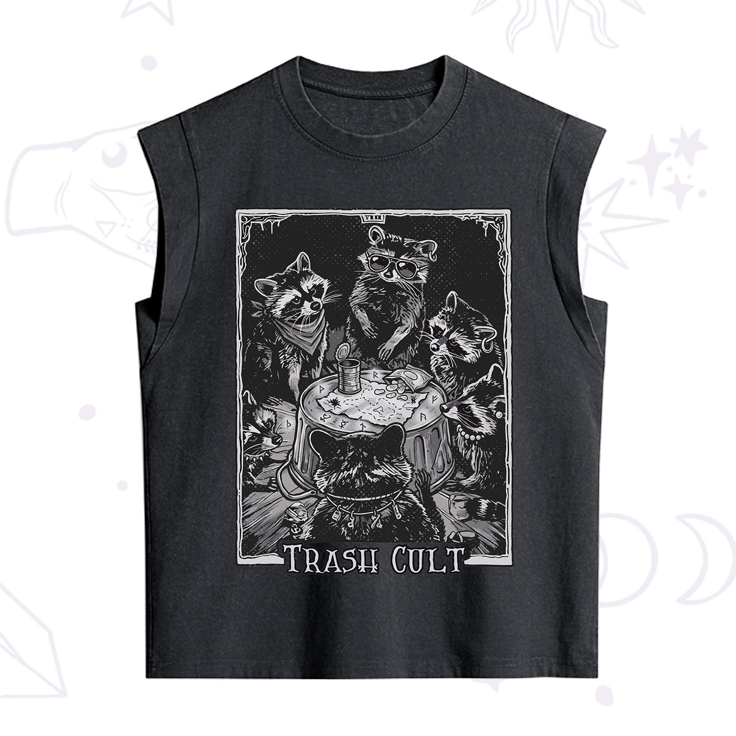Purplehecate Trash Cult Raccoon Vintage Washed Tank