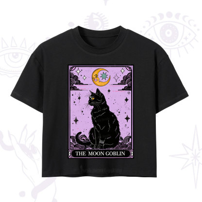 Purplehecate Magical Trash Baby Tarot Cat Crop T-Shirt