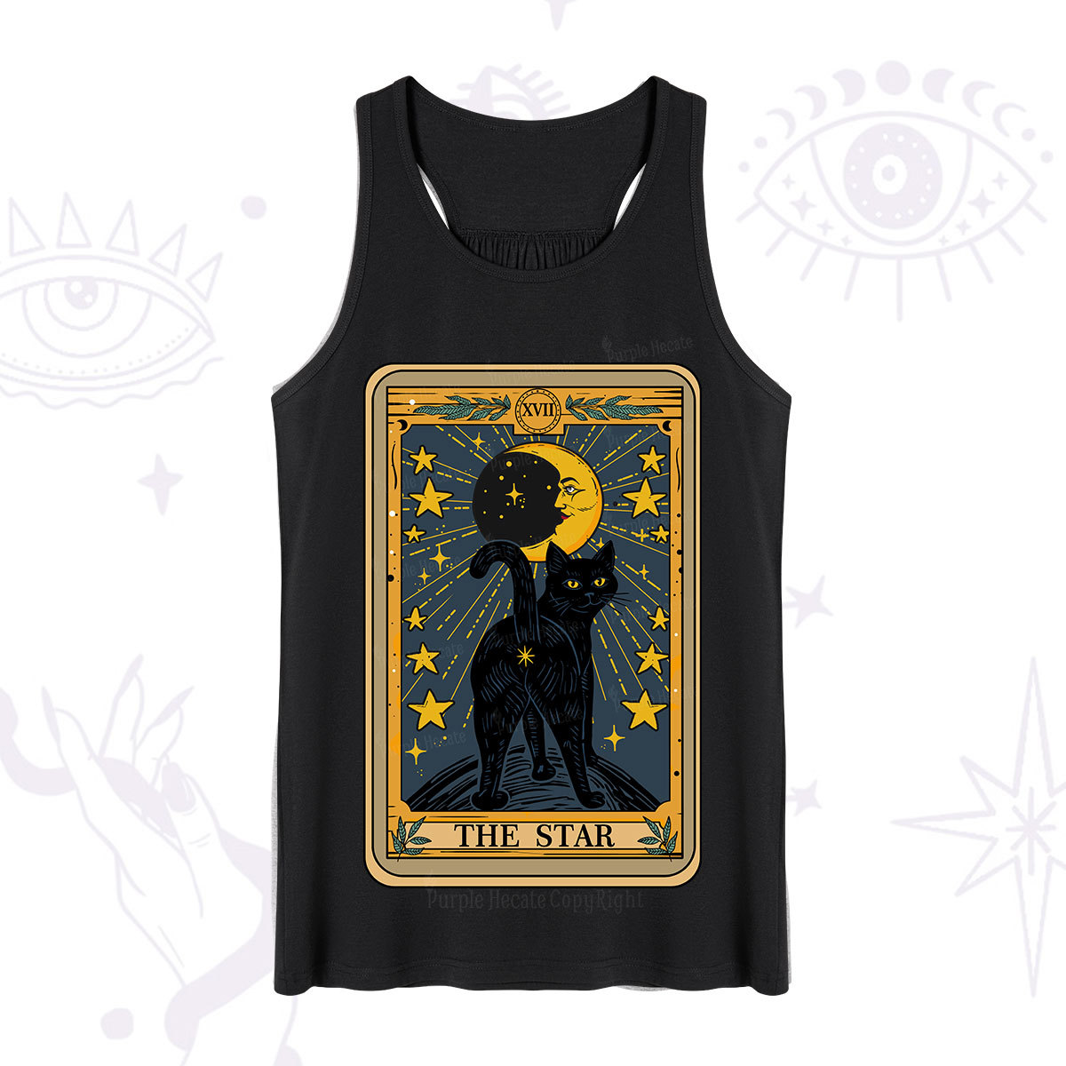 Purplehecate The Star Tarot Cat Tank