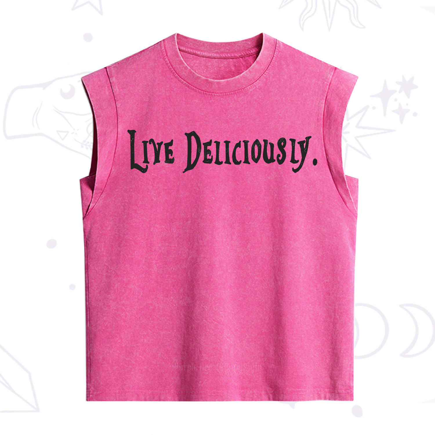 Purplehecate Live Deliciously Vintage Washed Tank