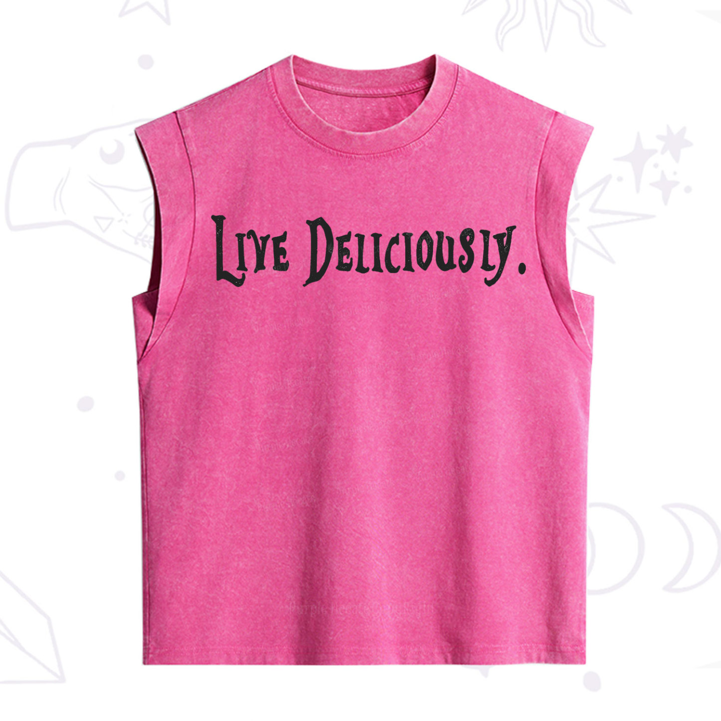 Purplehecate Live Deliciously Vintage Washed Tank