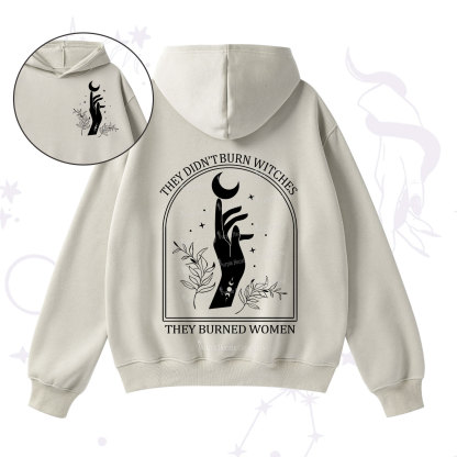 Purplehecate They Didn't Burn Witches They Burned Women Fleece Hoodie Suit