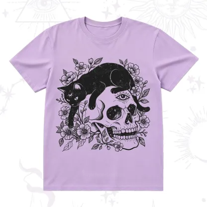 Purplehecate Black Cats In A Skull T-Shirt