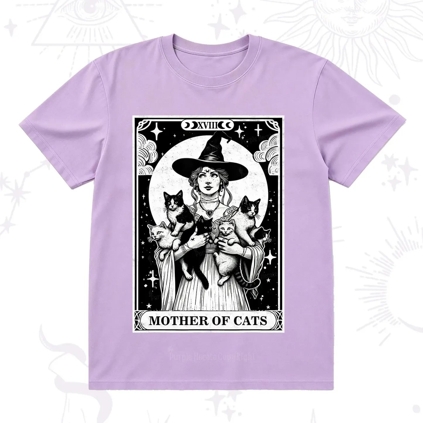 Purplehecate The Mother of Cats Tarot T-Shirt