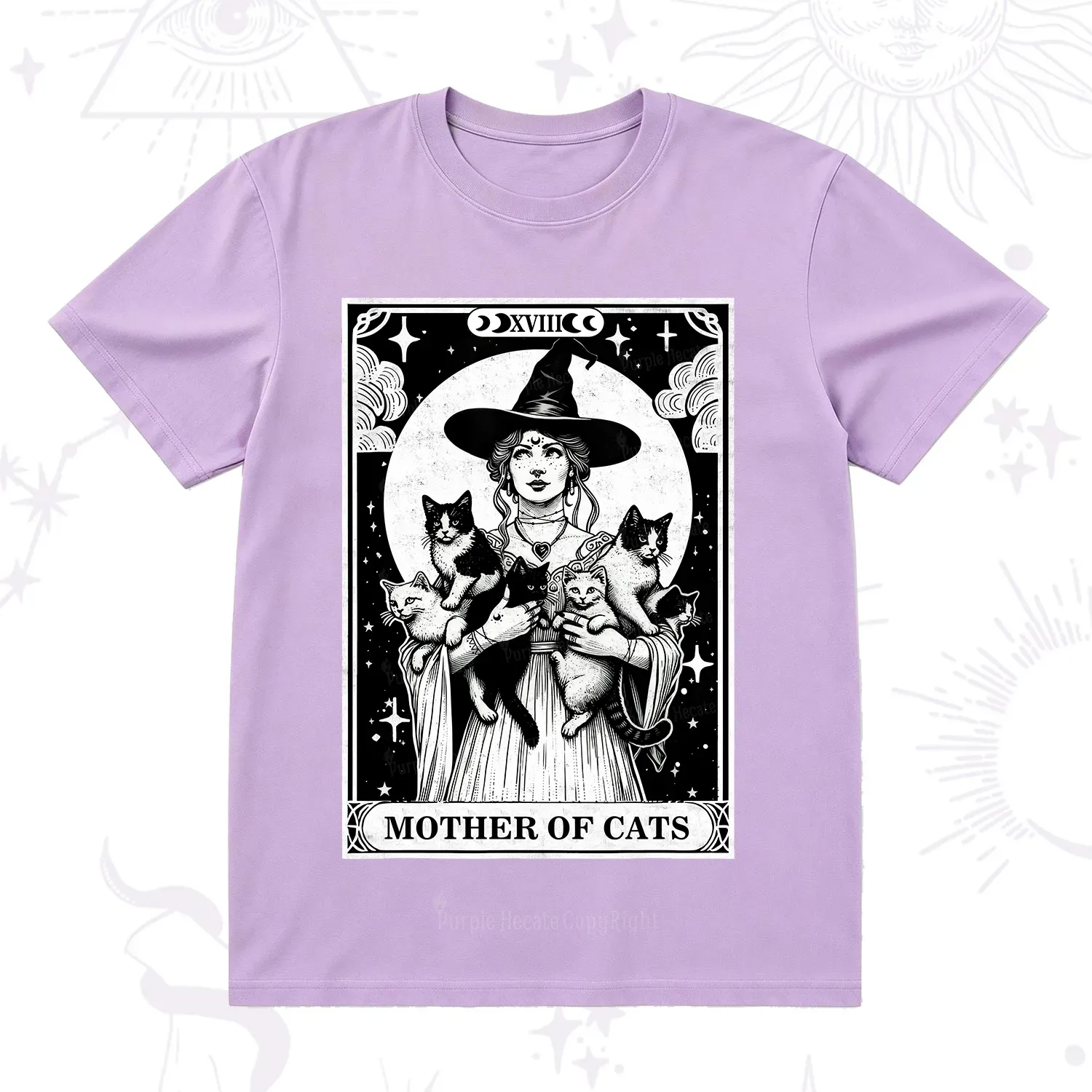Purplehecate The Mother of Cats Tarot T-Shirt