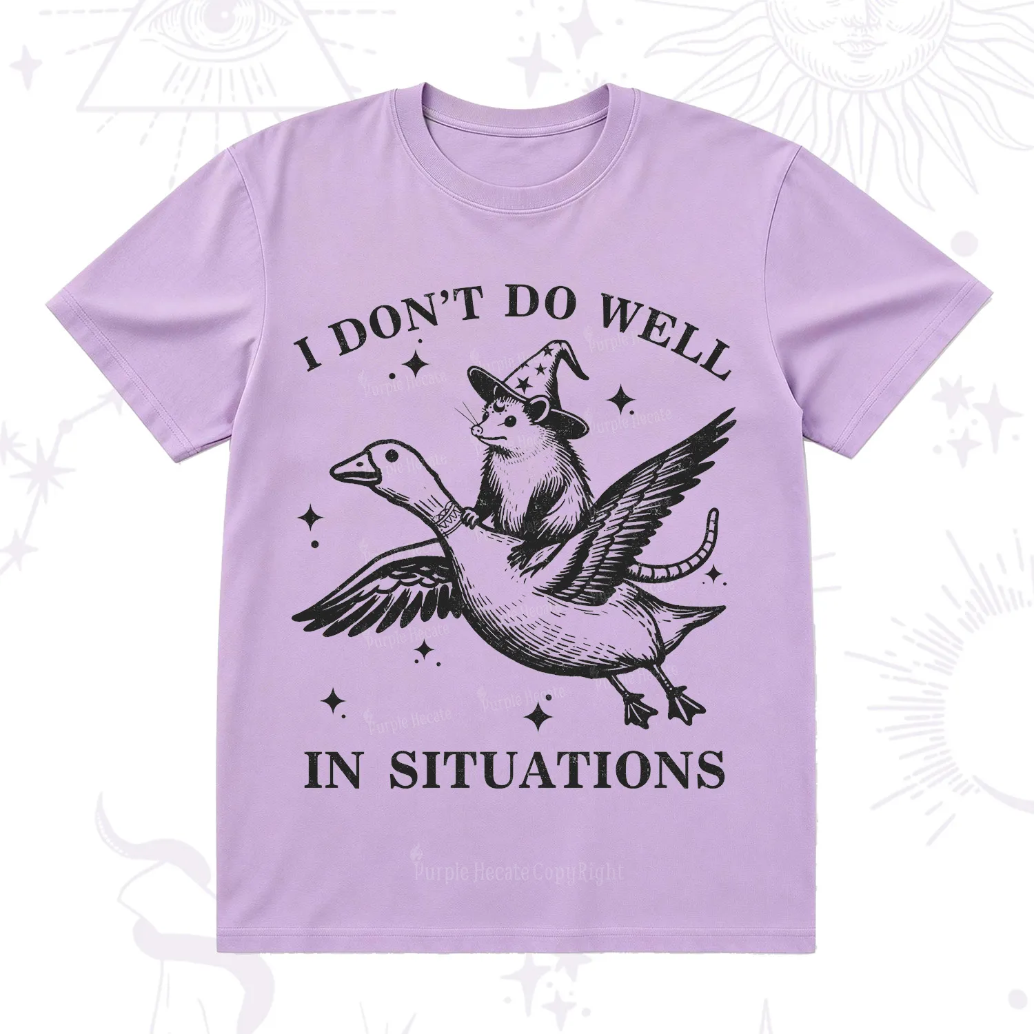 Purplehecate I Don't Do Well In Situations T-Shirt