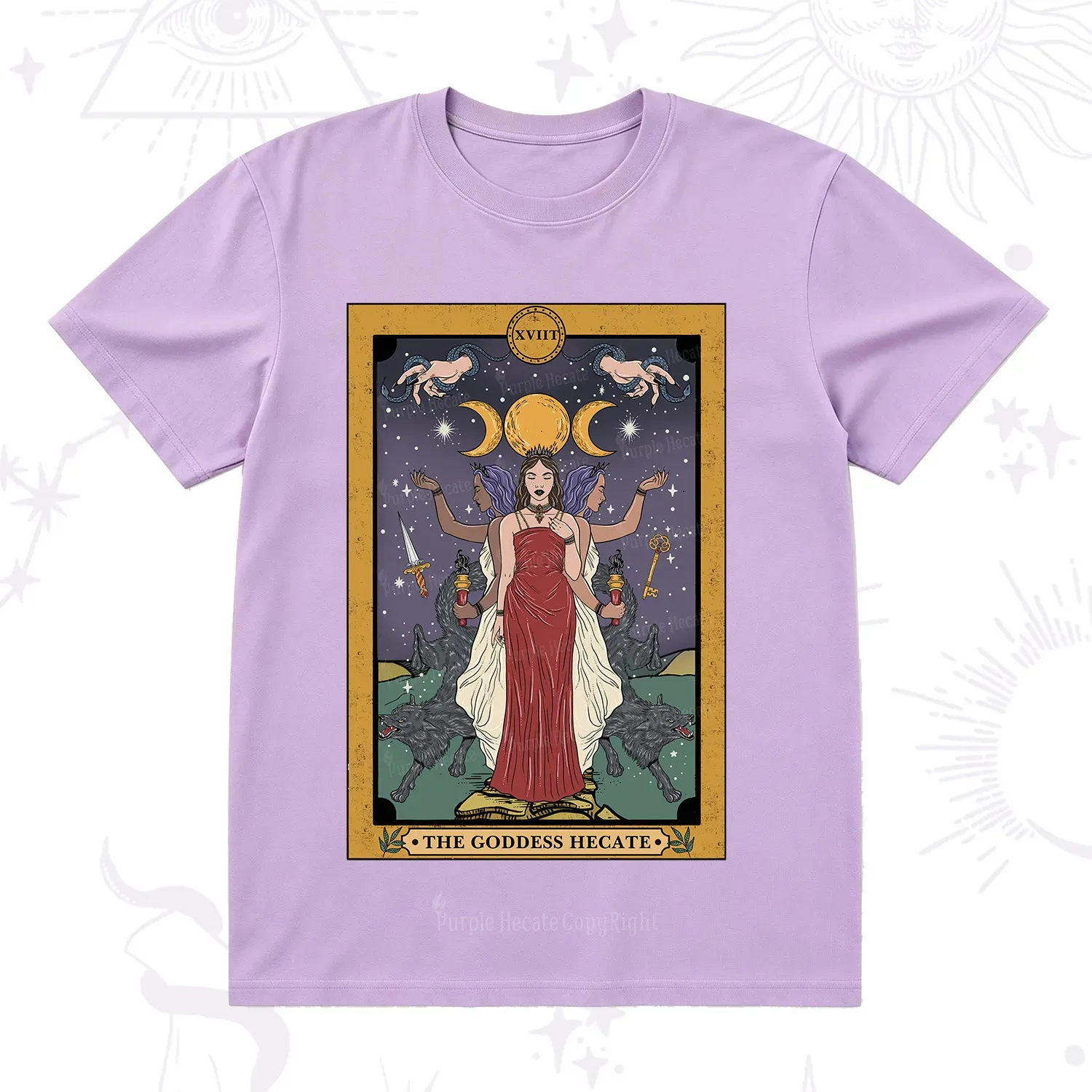 Purplehecate The Goddess Hecate Tarot T-Shirt