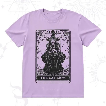 Purplehecate The Witch Cat Mom Tarot T-Shirt