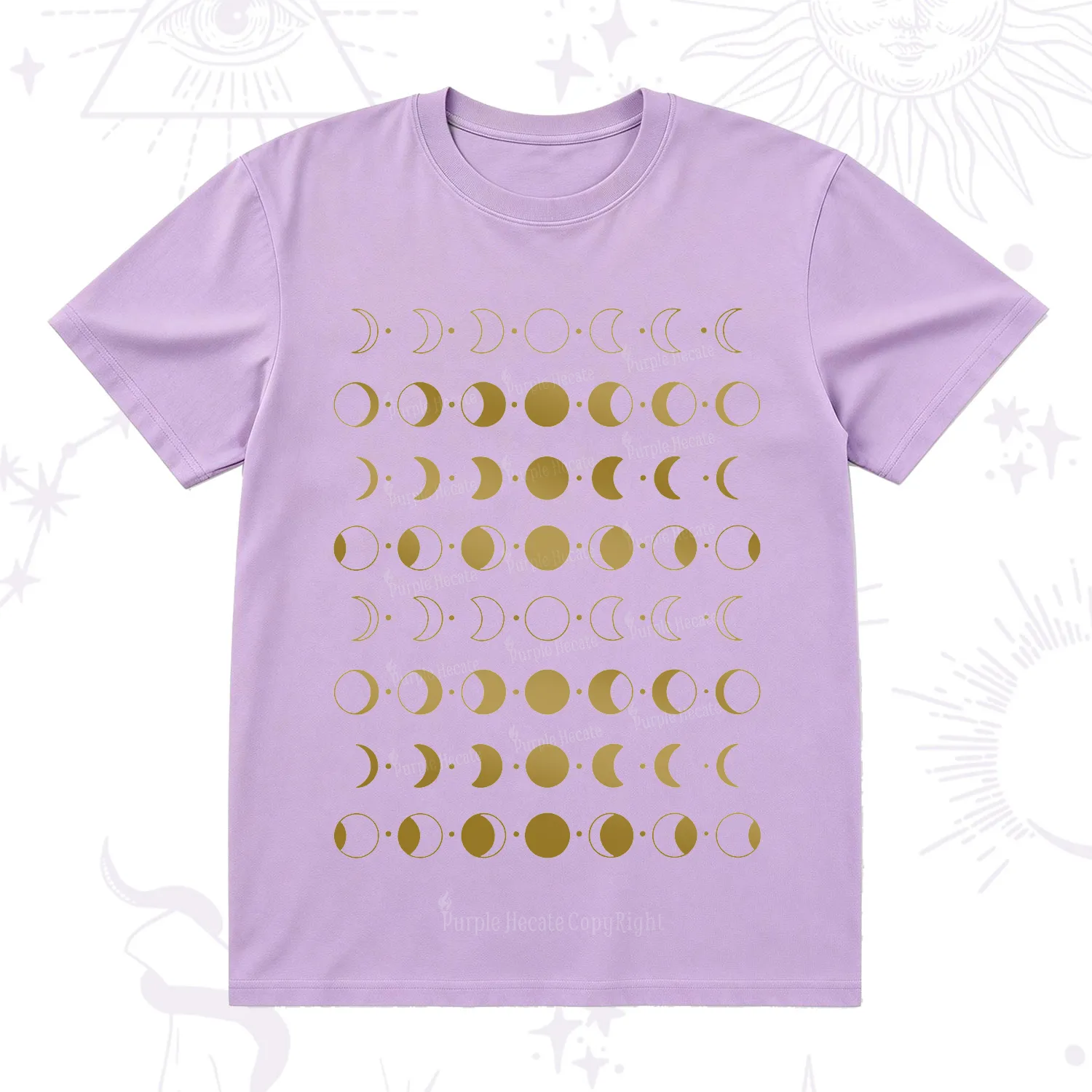 Purplehecate Phases Of Moon T-Shirt
