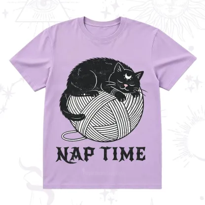 Purplehecate Nap Time Cat T-Shirt