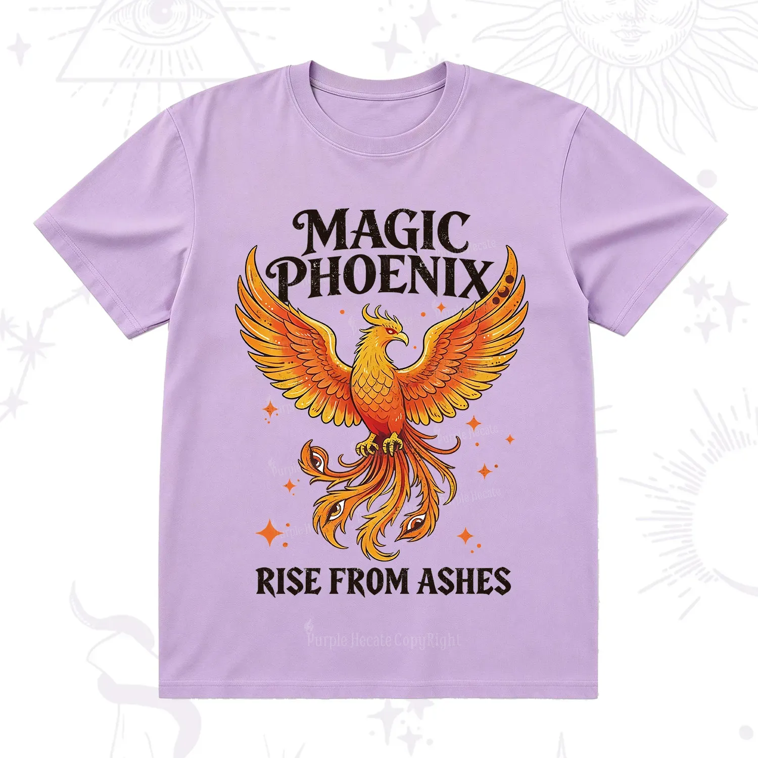Purplehecate Magic Phoenix Rise From Ashes T-Shirt