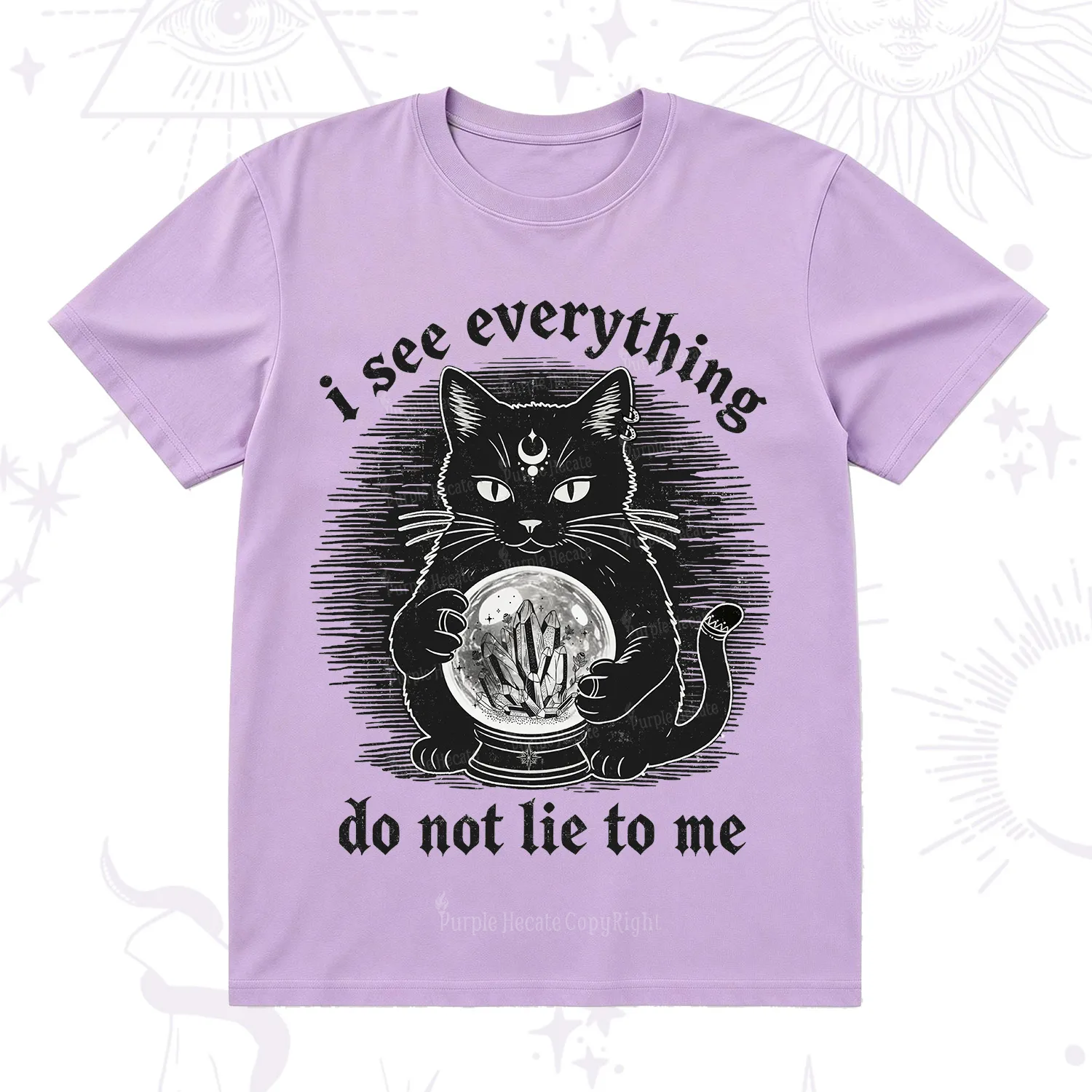 Purplehecate All Seeing Cat T-Shirt