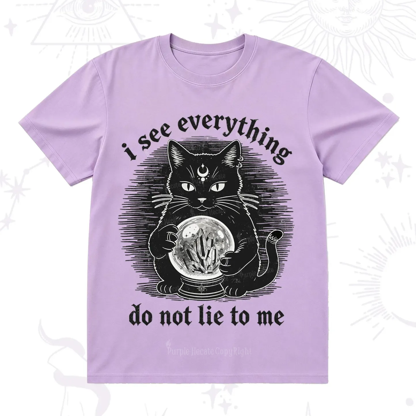 Purplehecate All Seeing Cat T-Shirt