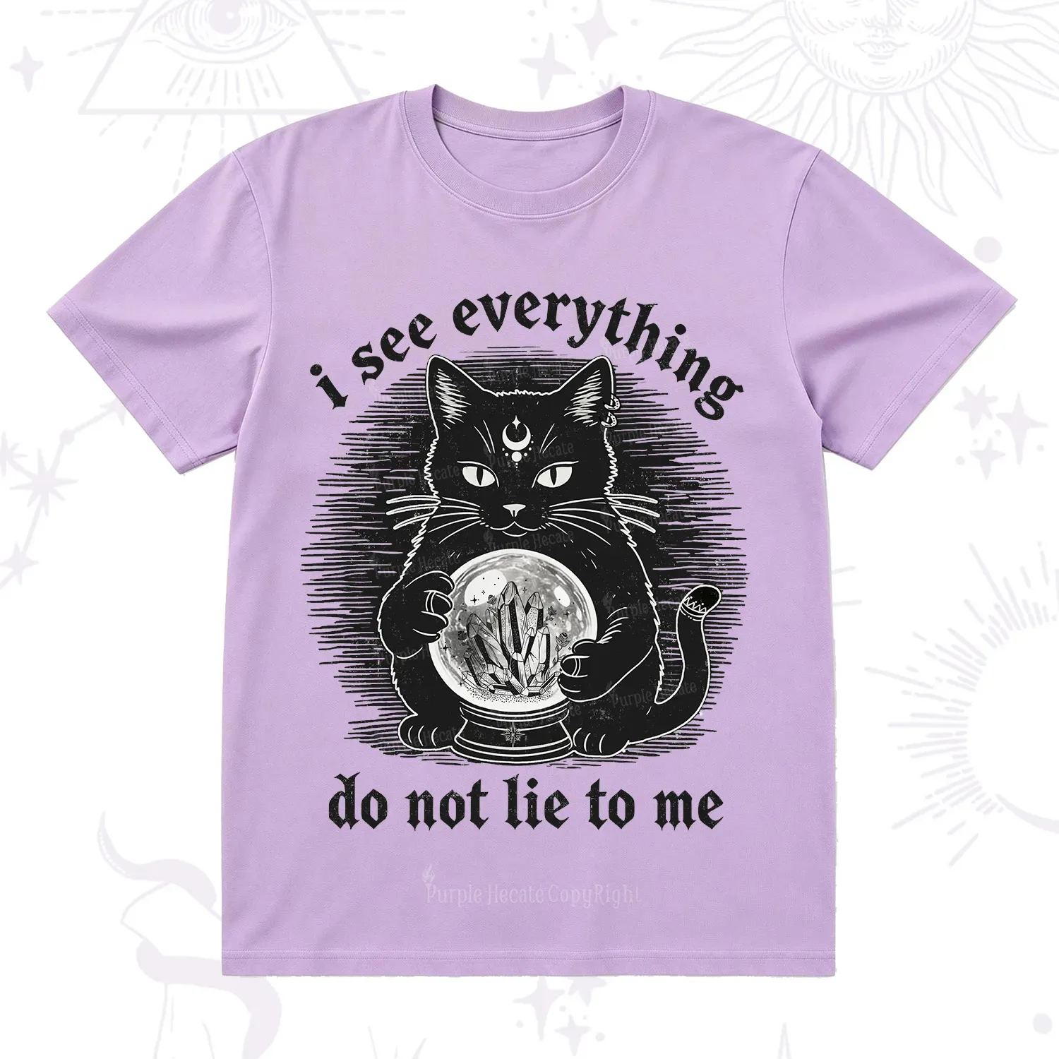 Purplehecate All Seeing Cat T-Shirt