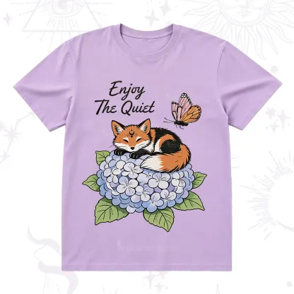 Purplehecate Enjoy The Quiet Fox T-Shirt