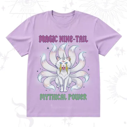 Purplehecate Magic Nine Tail Cat T-Shirt