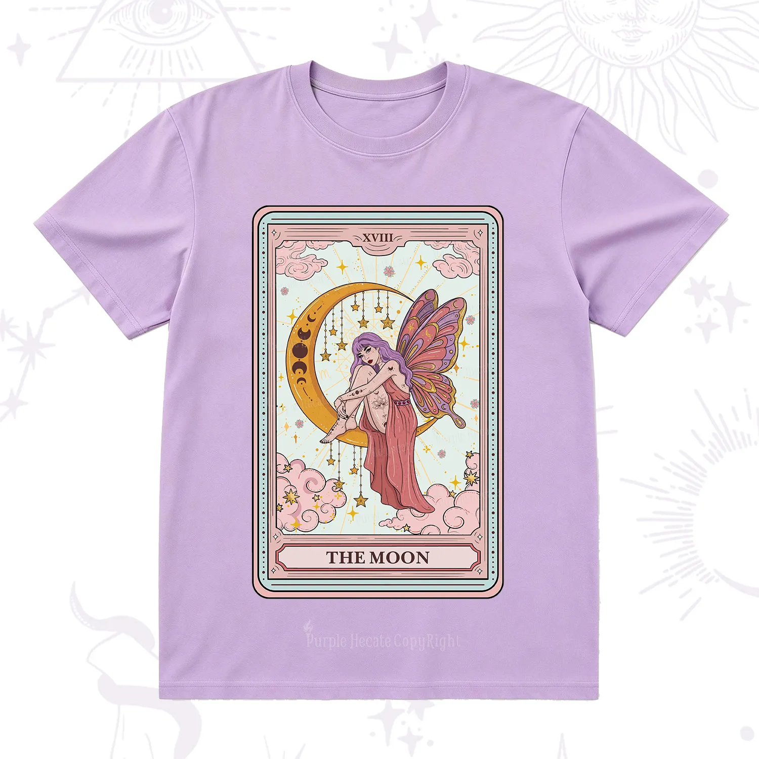 Purplehecate The Moon Tarot T-Shirt