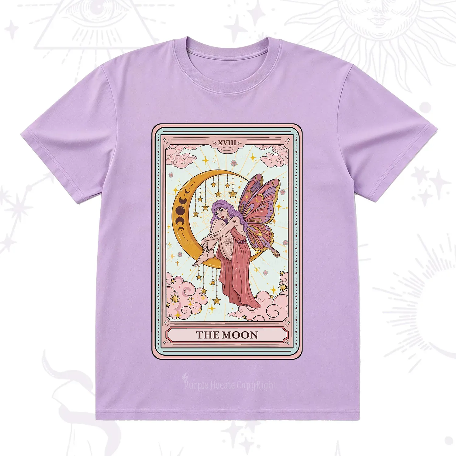 Purplehecate The Moon Tarot T-Shirt