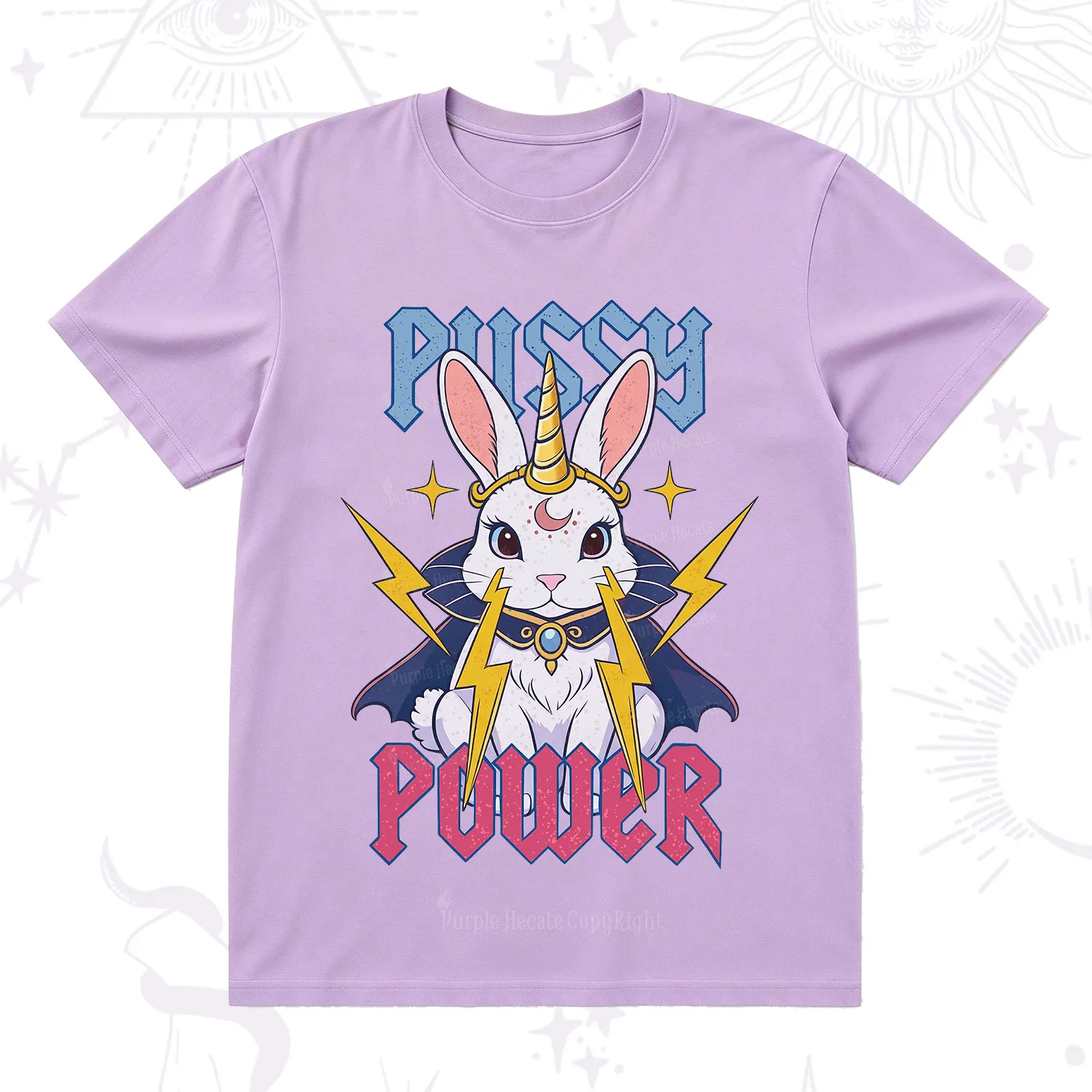 Purplehecate Pussy Power Magic Bunny T-Shirt