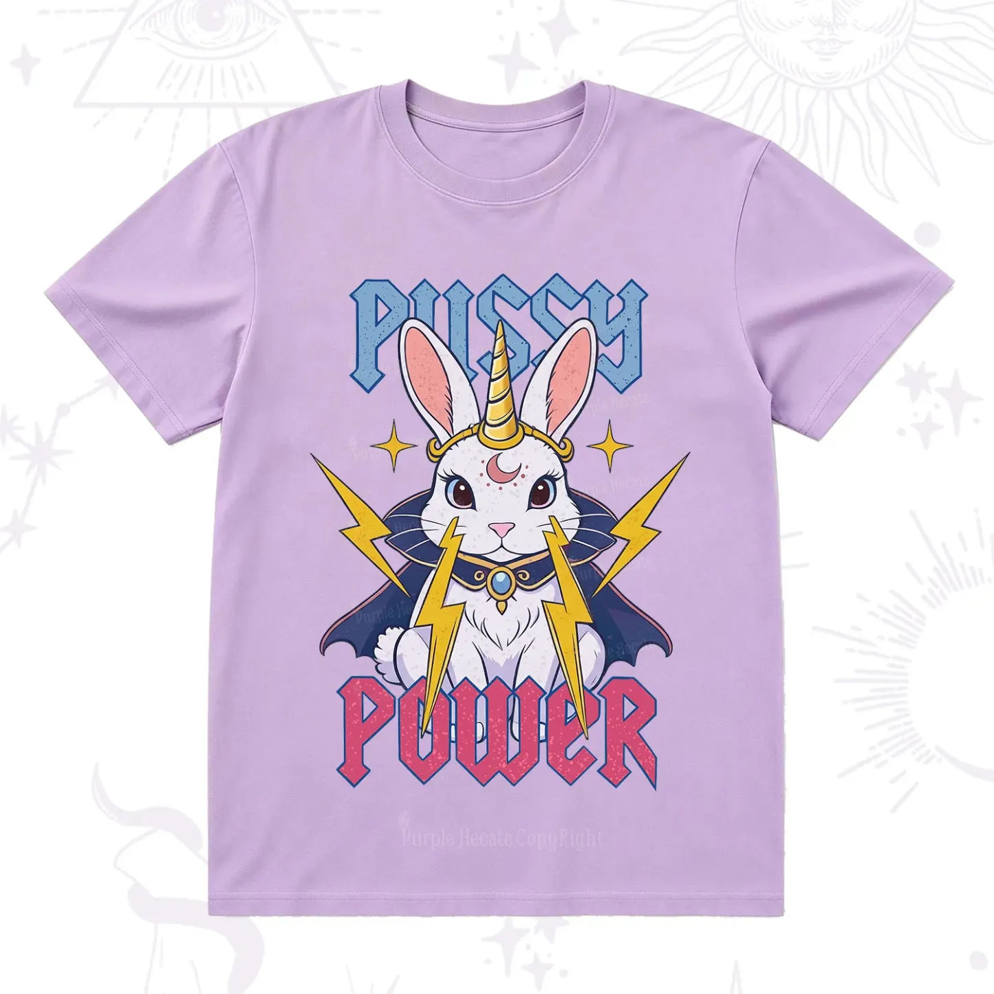 Purplehecate Pussy Power Magic Bunny T-Shirt