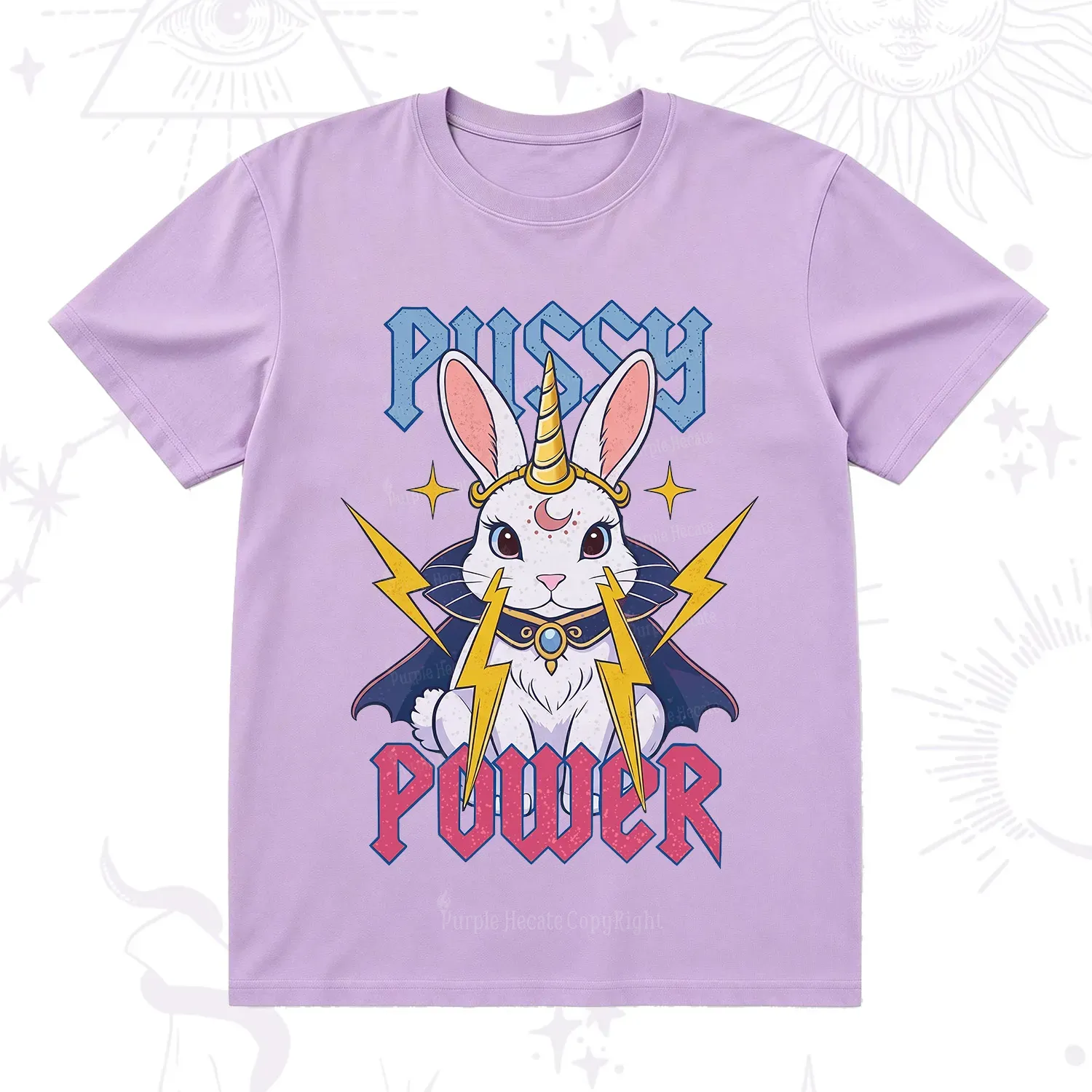 Purplehecate Pussy Power Magic Bunny T-Shirt