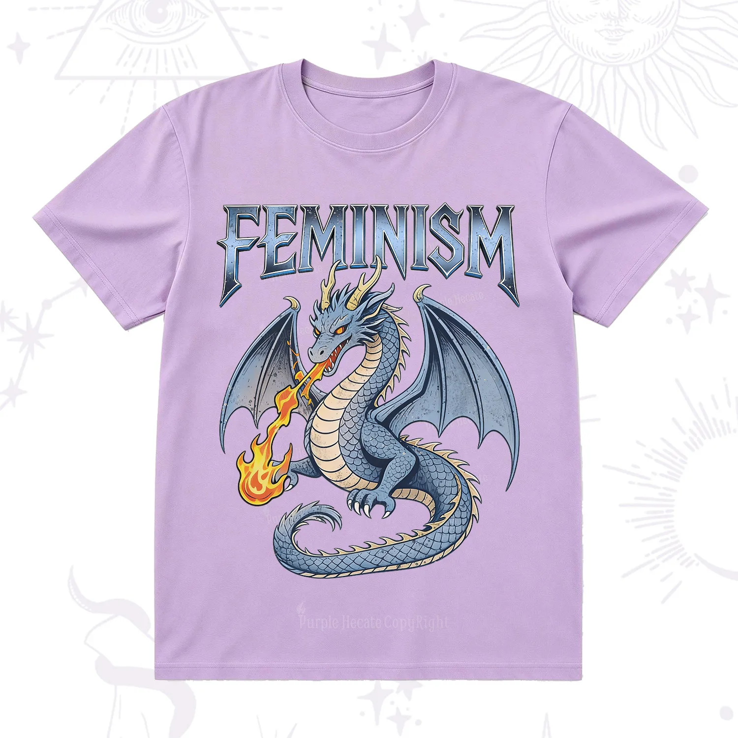Purplehecate Feminism Dragon Fantasy T-Shirt