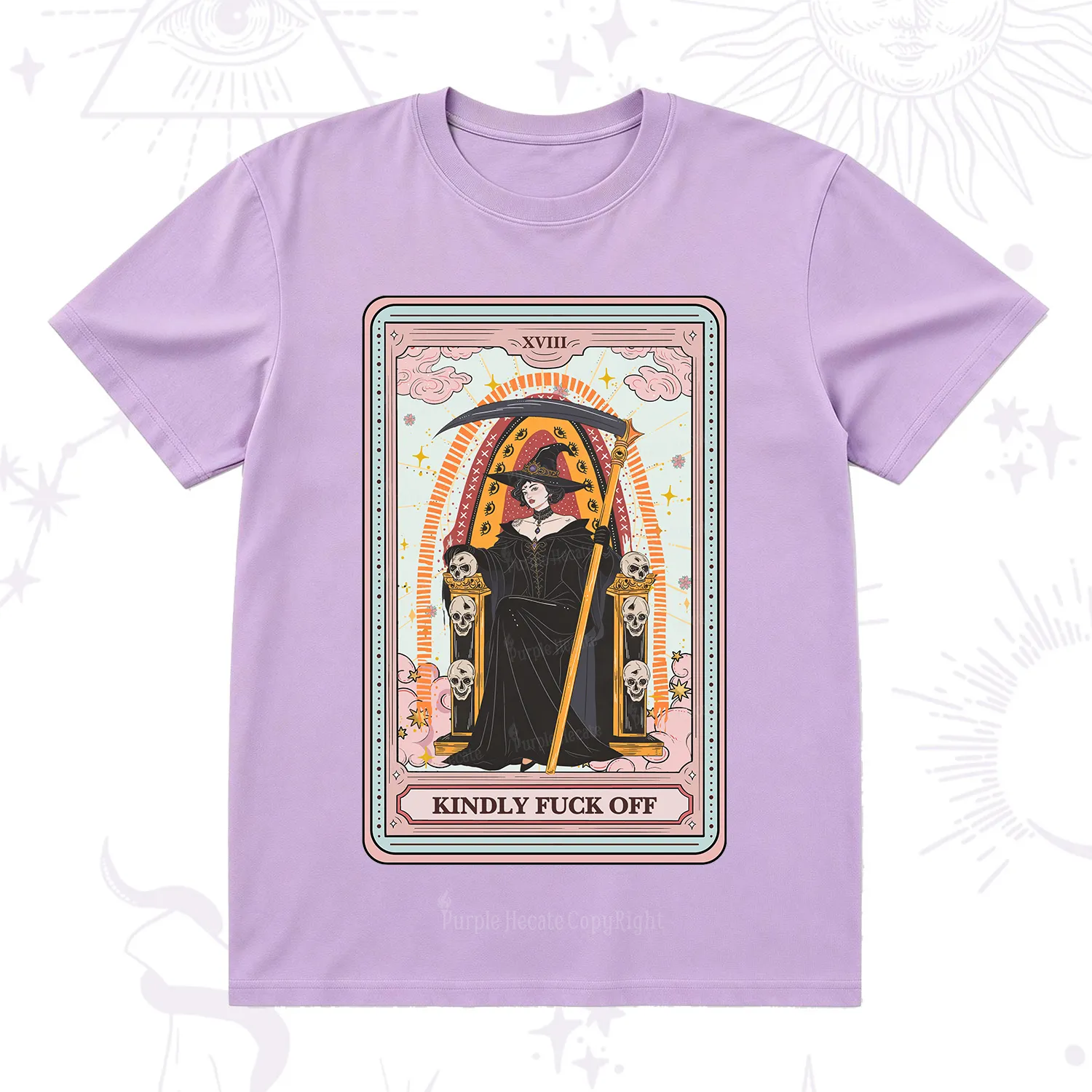 Purplehecate The Kindly Fuck Off Tarot T-Shirt