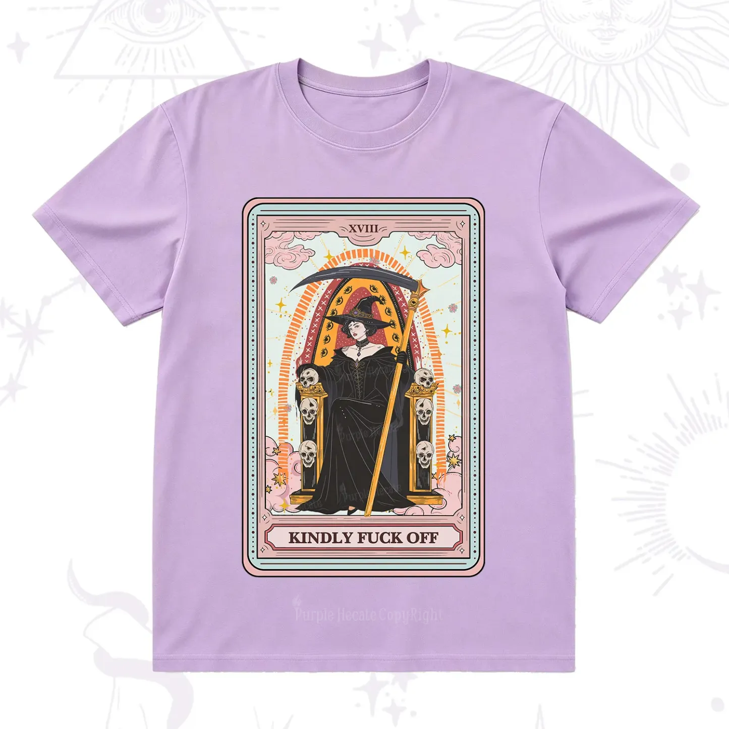 Purplehecate The Kindly Fuck Off Tarot T-Shirt