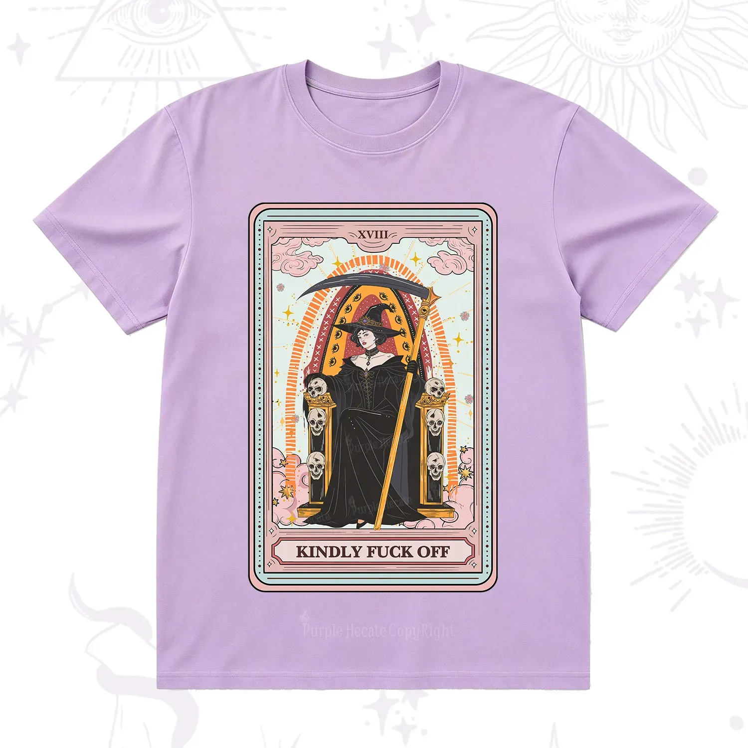 Purplehecate The Kindly Fuck Off Tarot T-Shirt