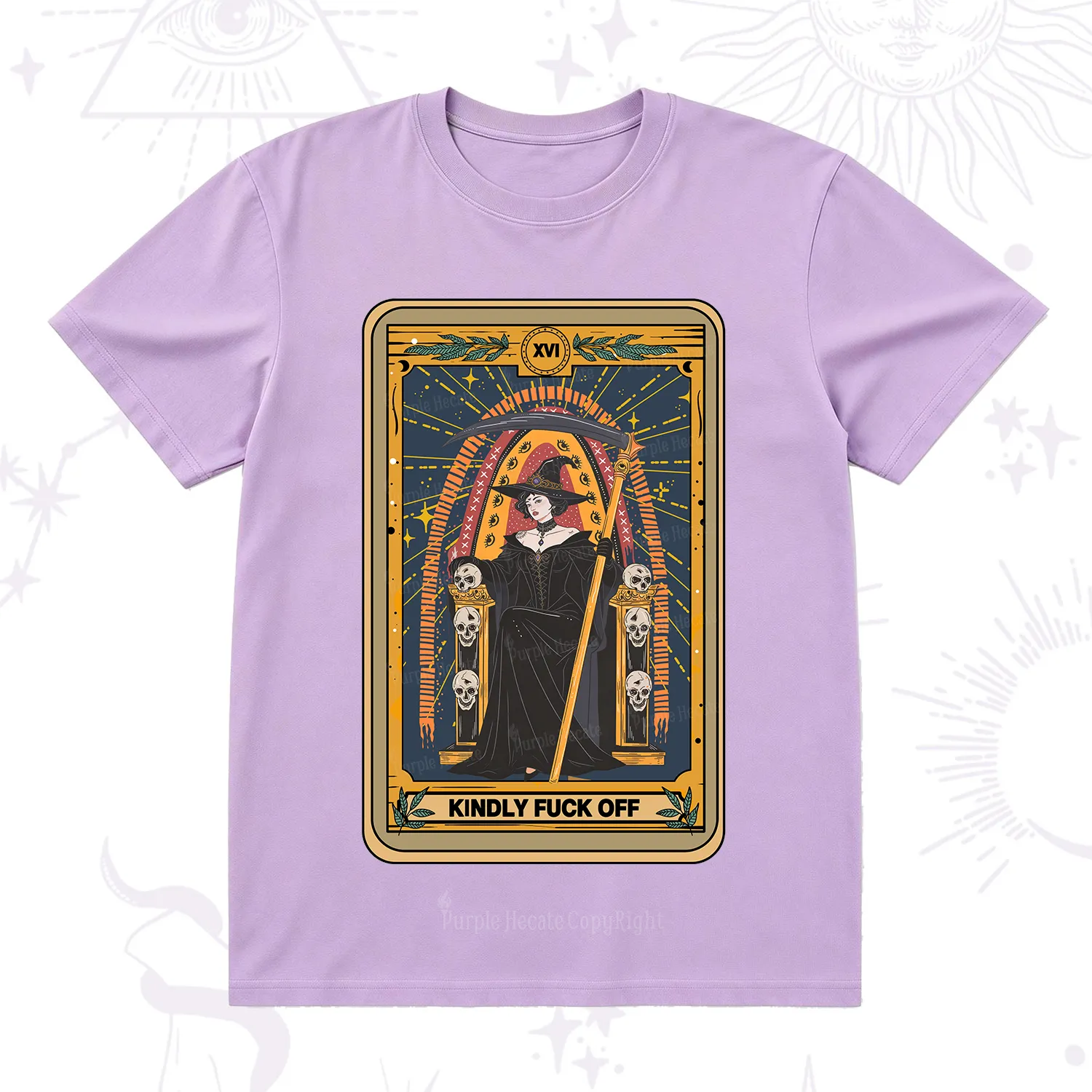 Purplehecate The Kindly Fuck Off Tarot T-Shirt