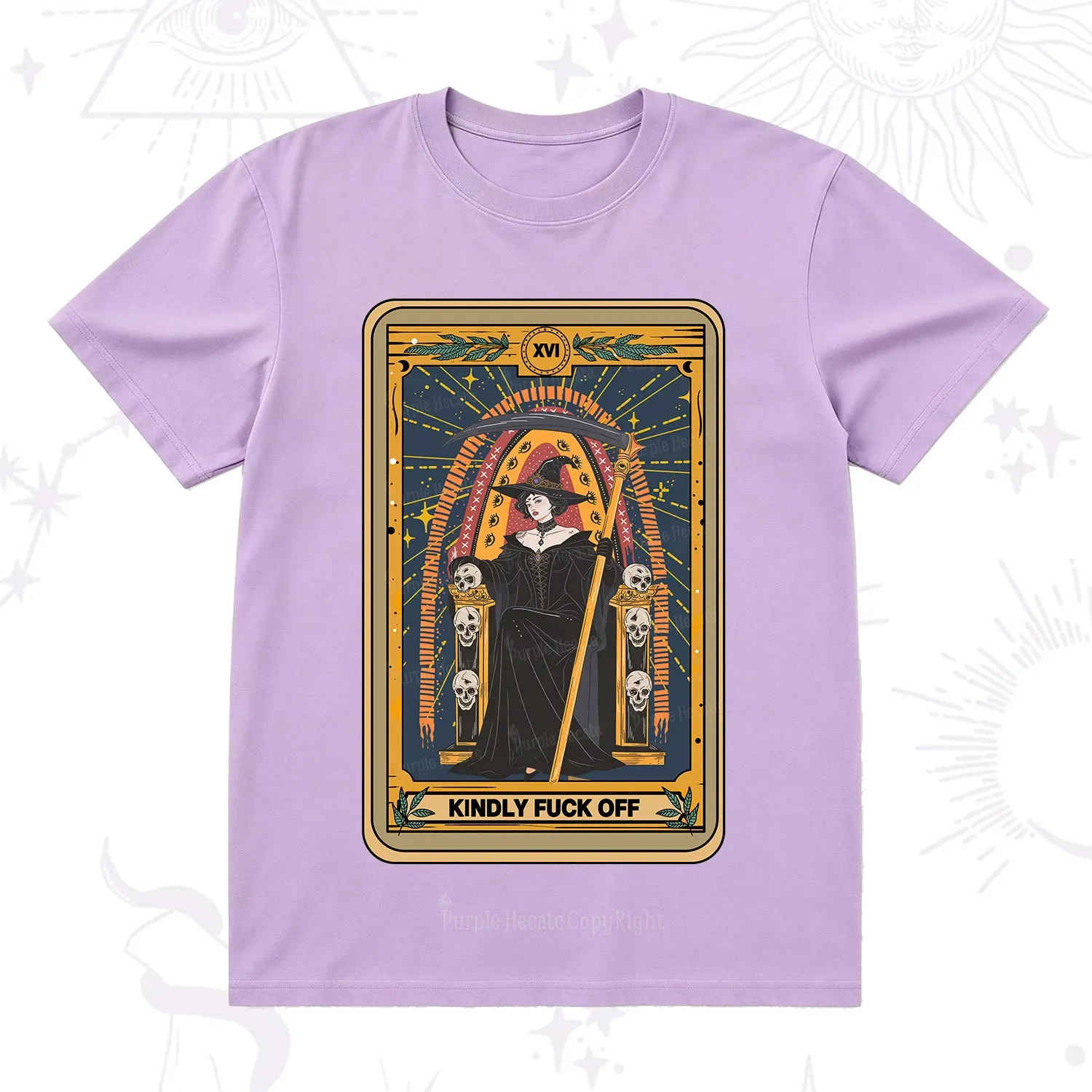 Purplehecate The Kindly Fuck Off Tarot T-Shirt