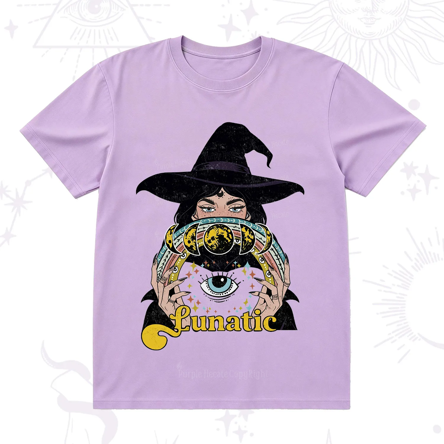 Purplehecate Witch of the Lunatic Moon Phase T-Shirt