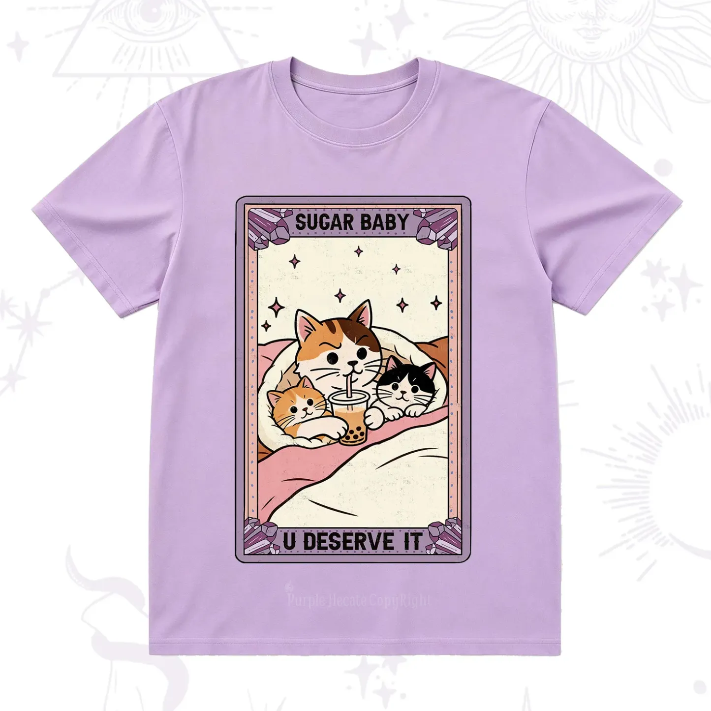 Purplehecate The Sugar Baby Cat Tarot T-Shirt