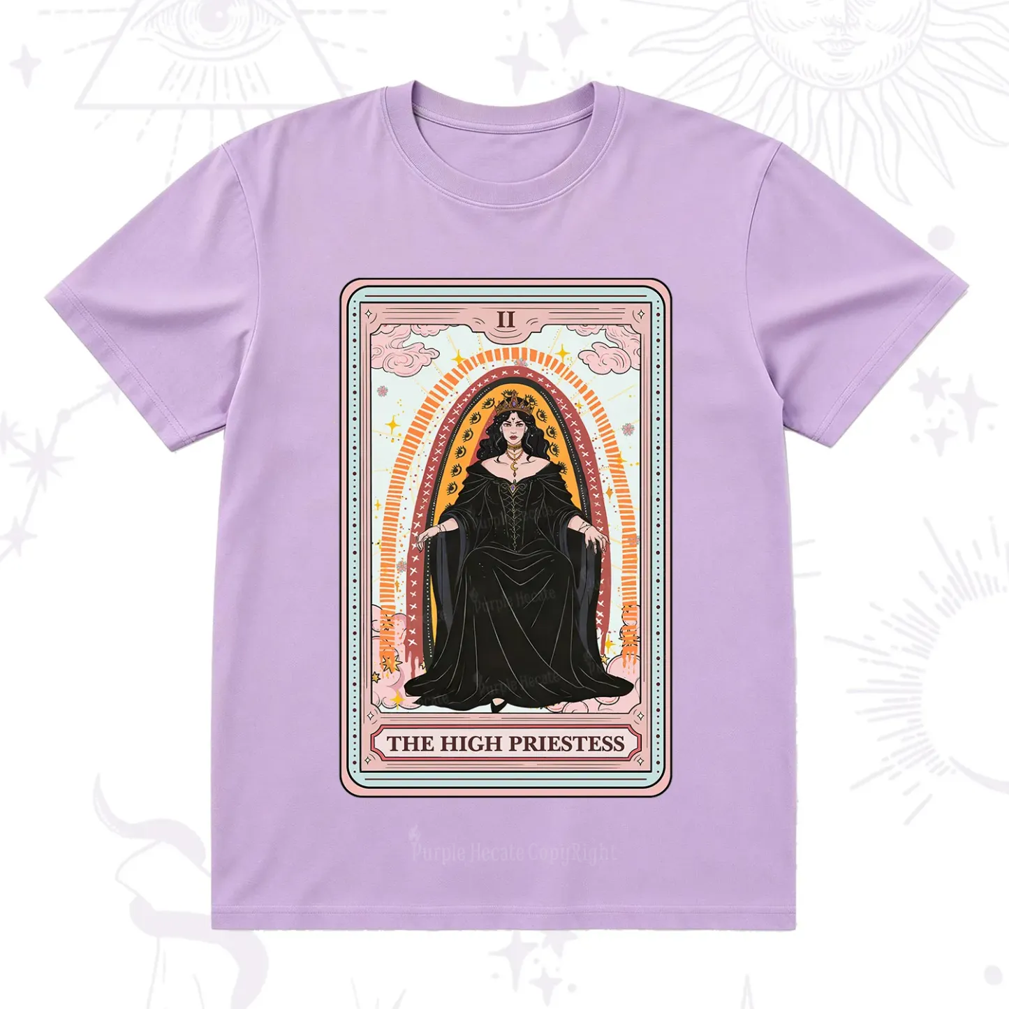 Purplehecate The High Priestess Tarot T-Shirt